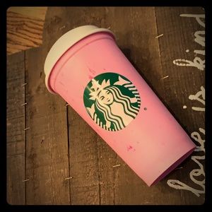 💕💕Starbucks Reusable Pink Marble Hot Cup💕💕
